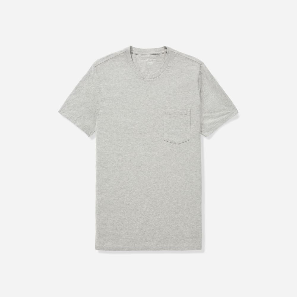 The Organic Cotton Pocket Tee | Heathered Grey - Image 2