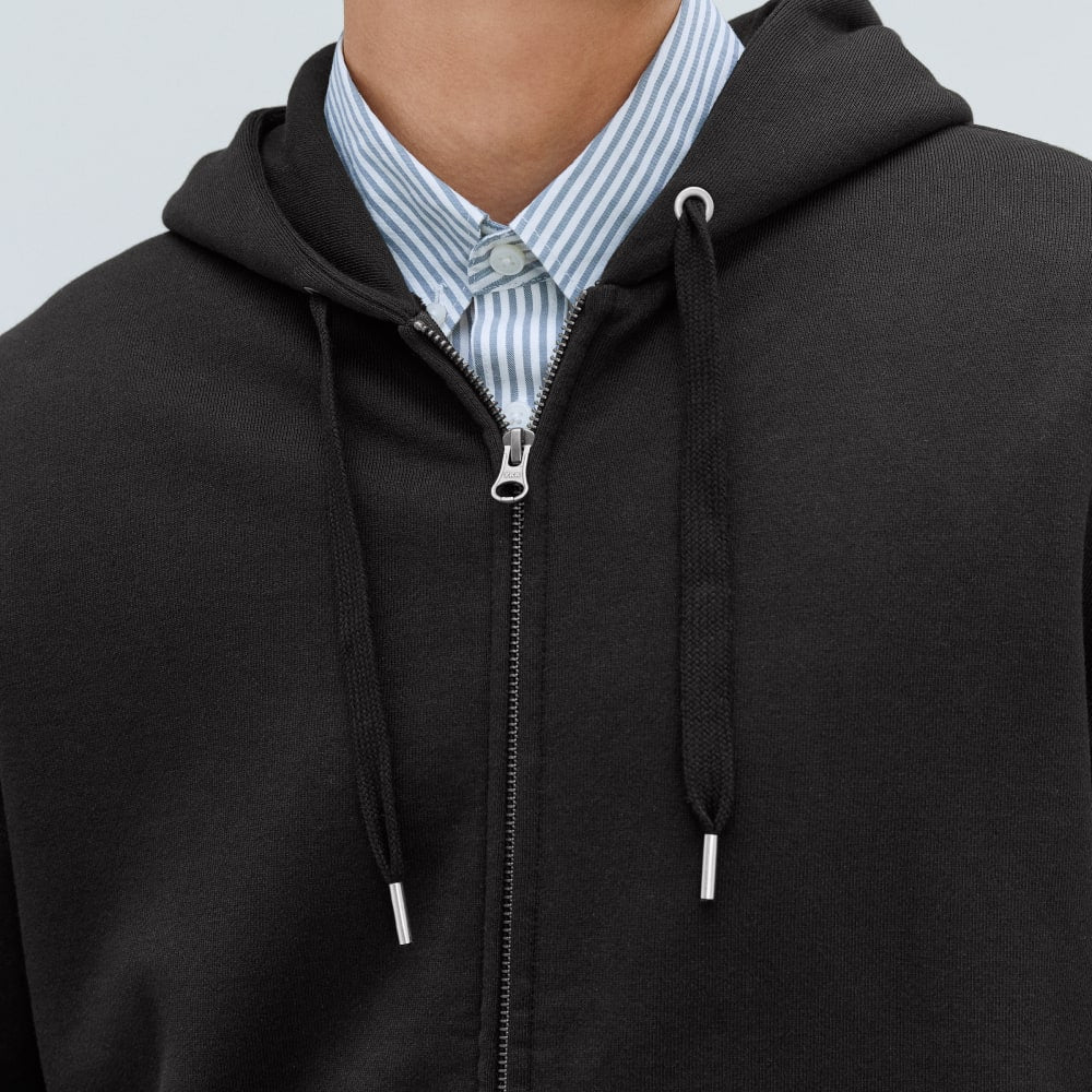 The Organic Track Full Zip | Black - Image 4