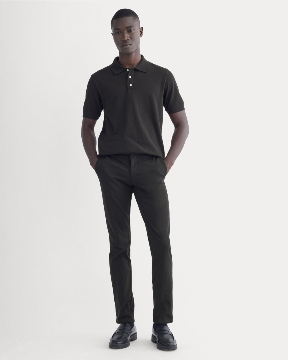 The Pique Polo | Black - Image 3