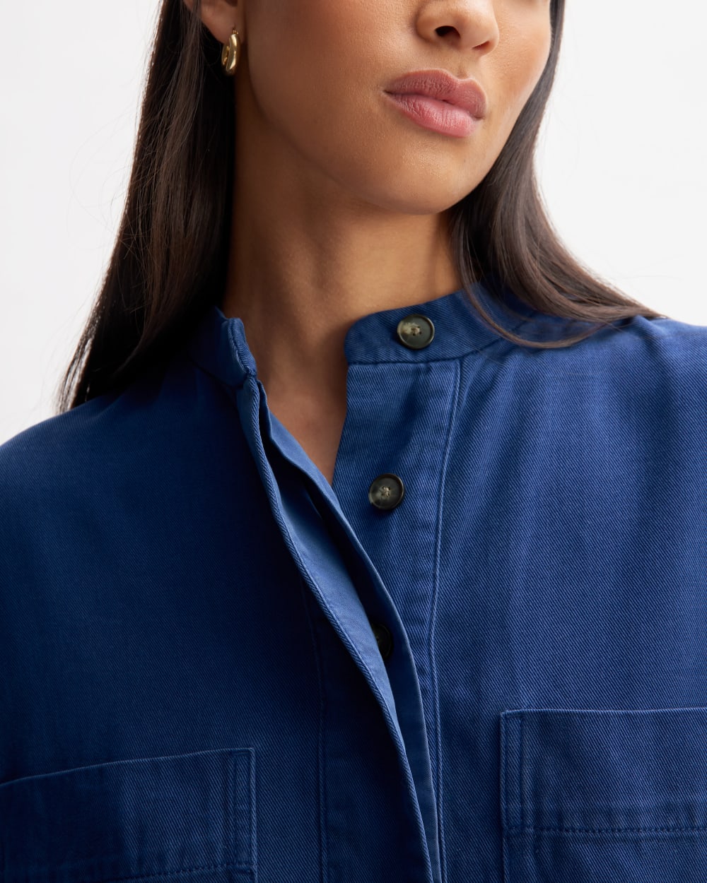 The TENCEL? Easy Workwear Dress | Bellwether Blue - Image 3