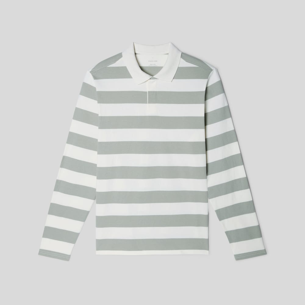 The Premium-Weight Rugby Shirt | Seagrass / Canvas Tan - Image 2