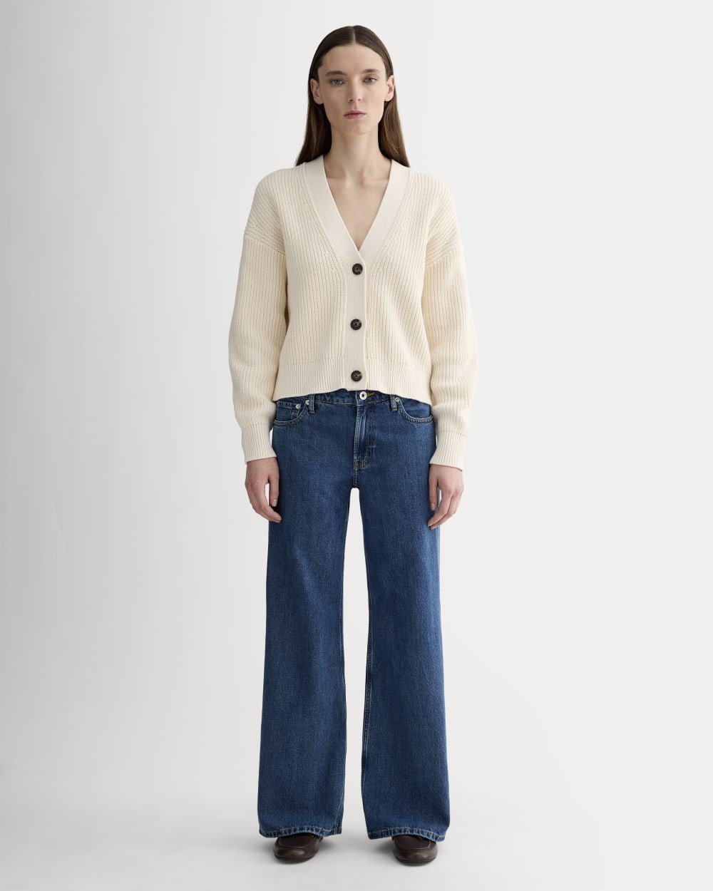 The Boxy Cardigan in Everyday Cotton | Canvas - Image 3