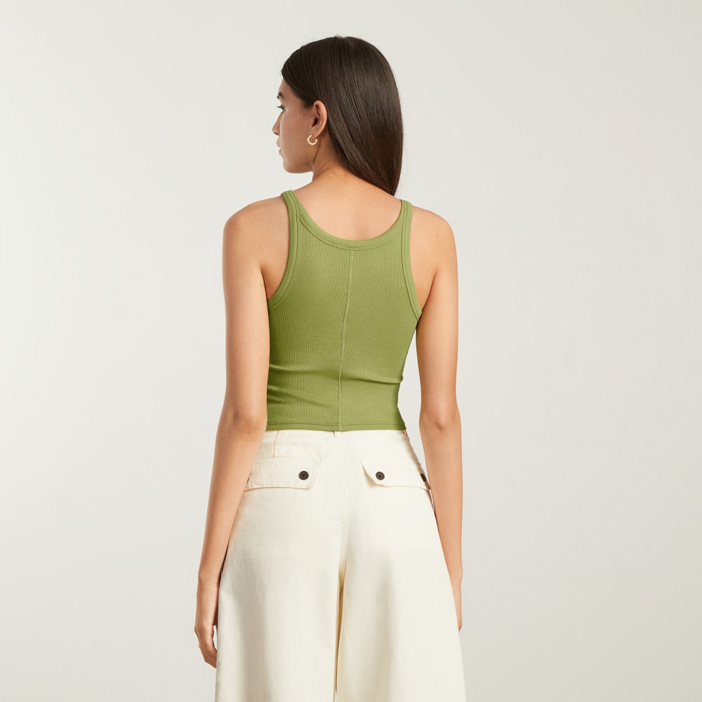 The Pima Micro-Rib Short Tank | Pepper - Image 3