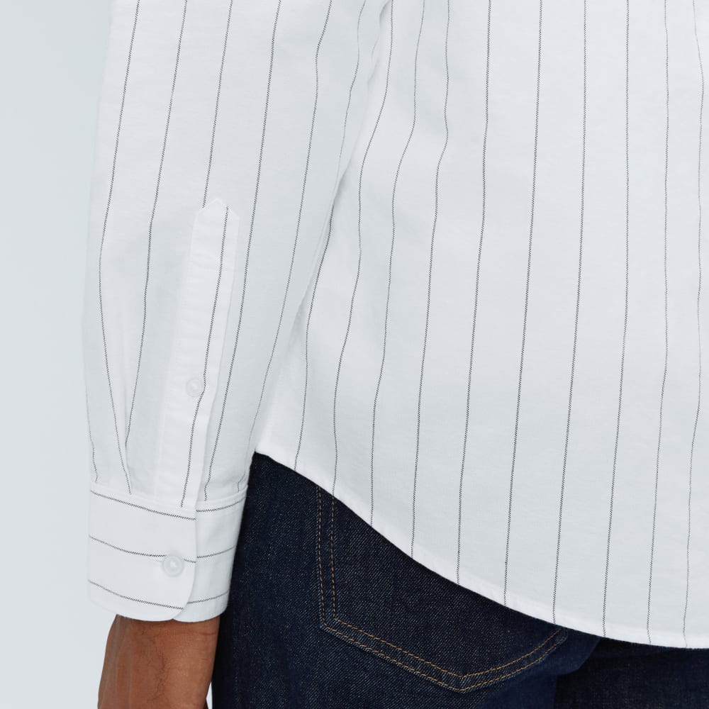 The Standard Fit Japanese Oxford Shirt | Uniform | Optic White / Black | Standard - Image 5