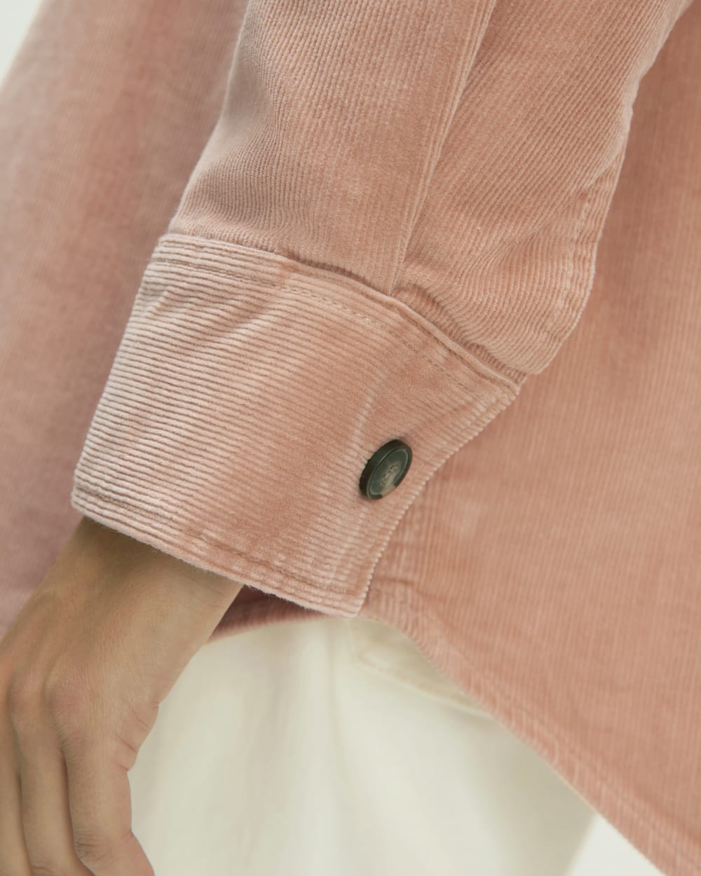 The Corduroy Oversized Shirt Jacket | Blush Pink - Image 5