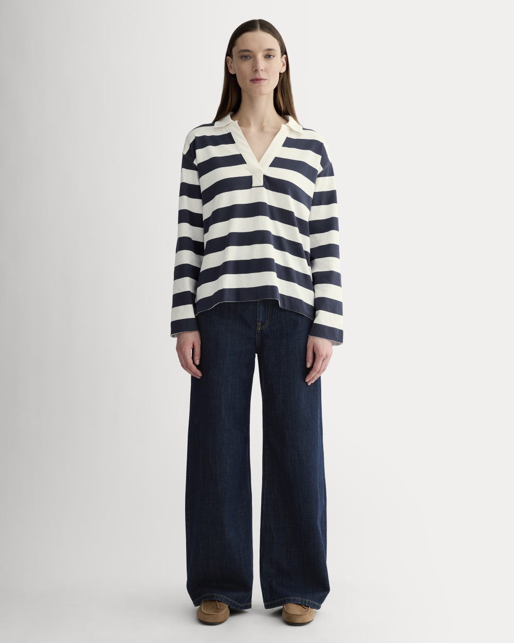 The Mariner Rugby Top | Navy / Bone - Image 3