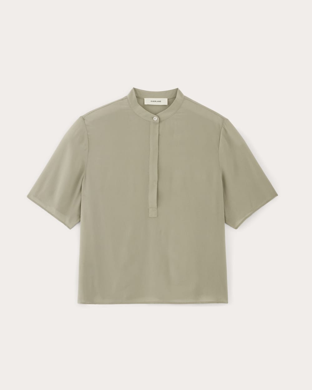 The Popover Top in Washable Silk | Seagrass - Image 2