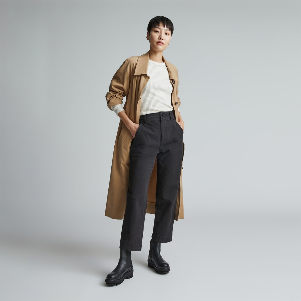 The Organic Straight-Leg Pant | Black