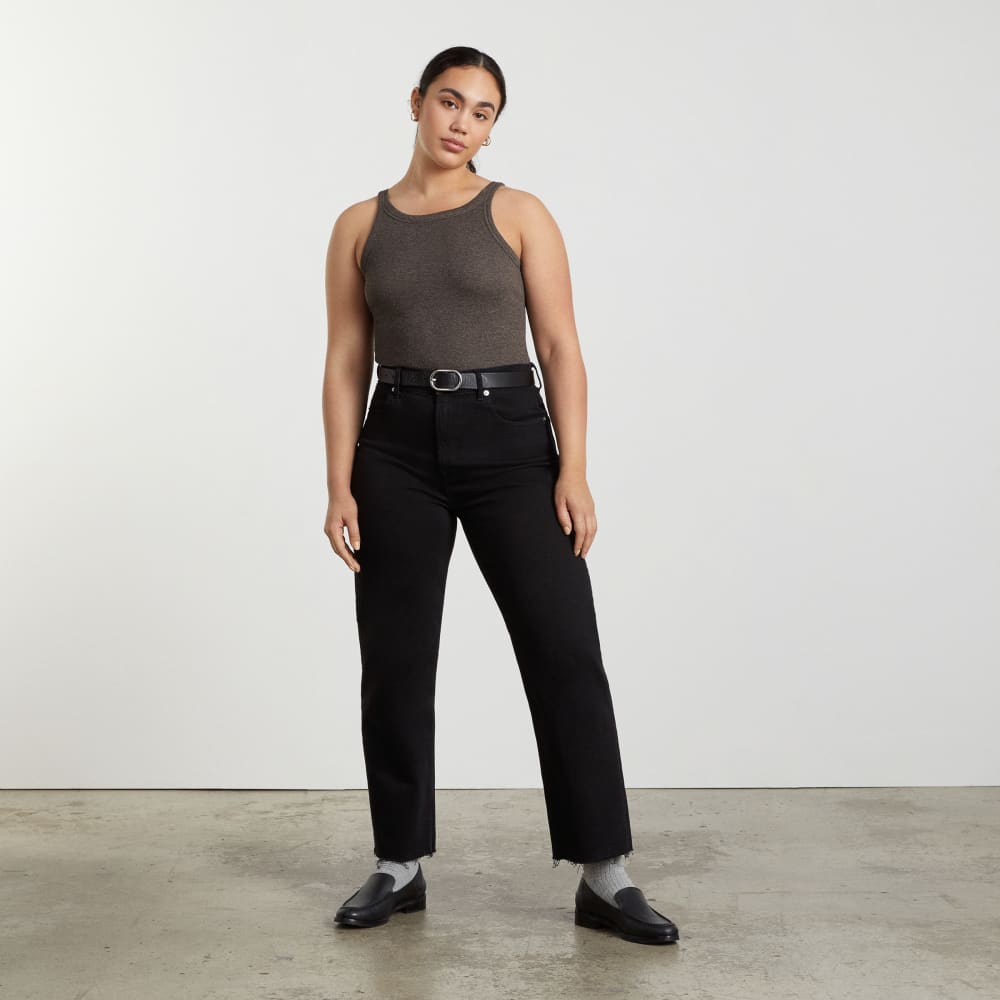 The Pima Micro-Rib Short Tank | Heathered Fatigue - Image 5