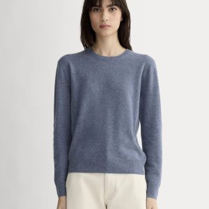 The Classic Crew in Cashmere | Denim Blue