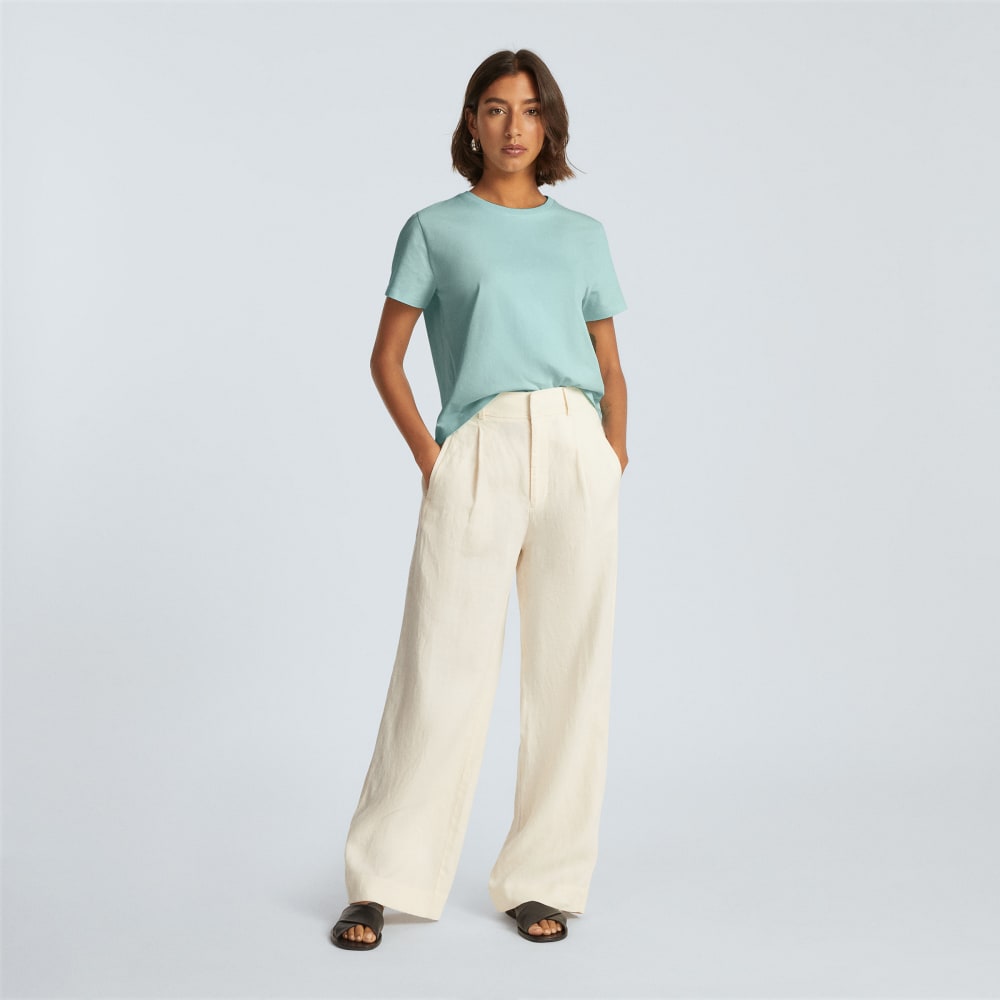 The Box-Cut Tee in Essential Cotton | Ice Blue | No Pocket - Image 6