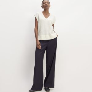 The Italian Wool Way-High® Drape Pant | Navy