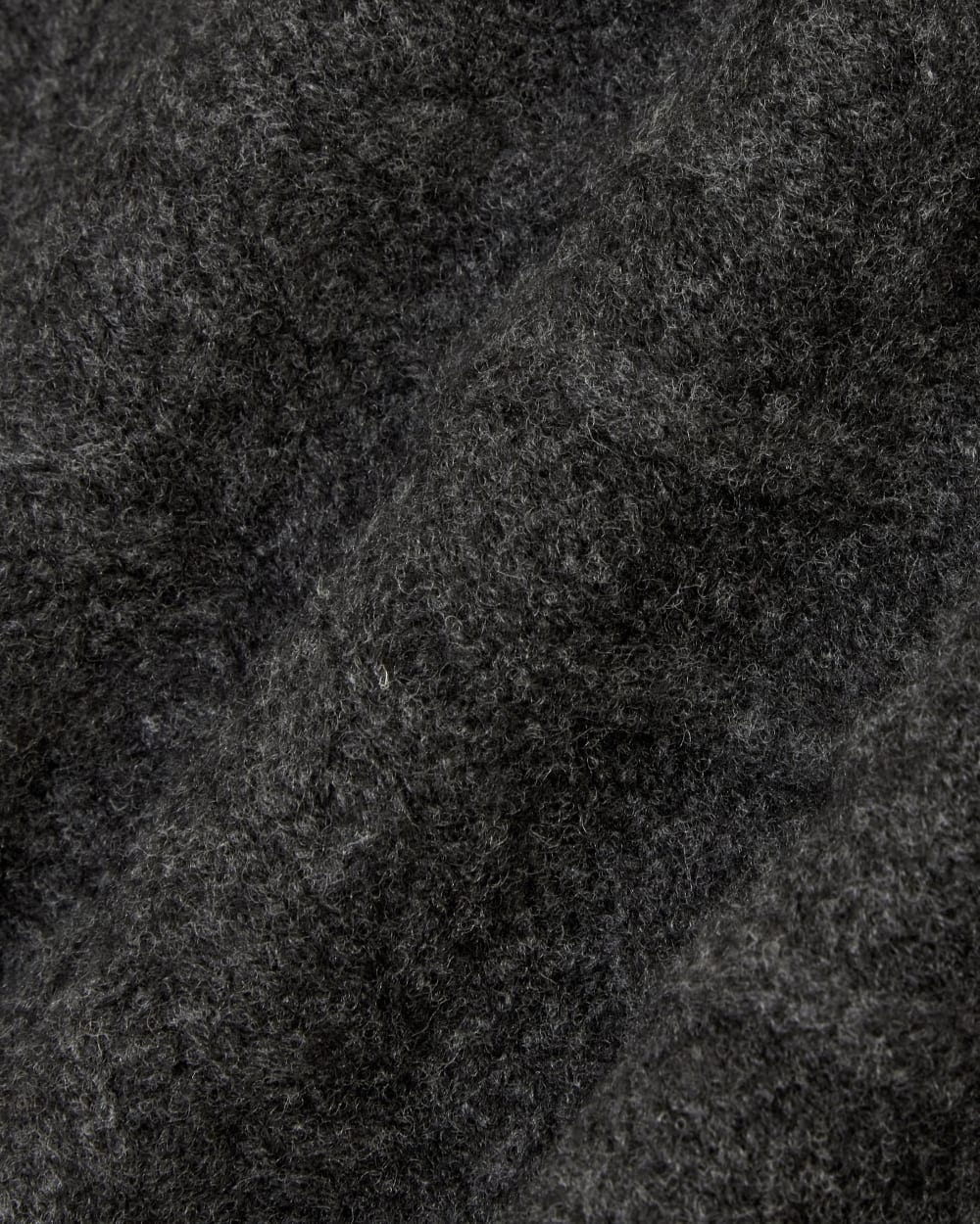 The Felted Merino Cable-Knit Crew | Charcoal - Image 6