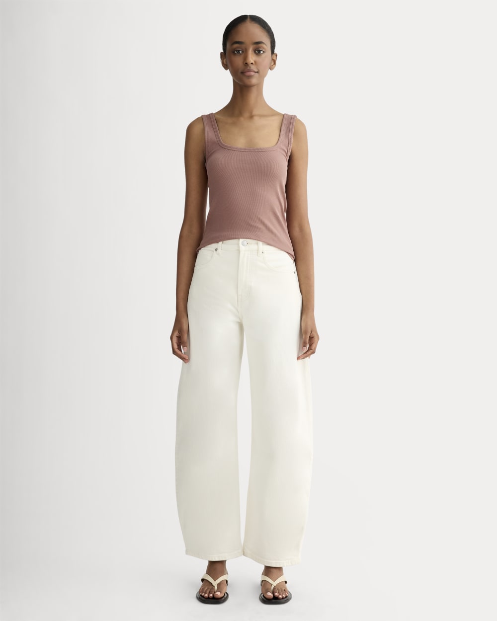 The Luxe Rib?Square-Neck Tank | Rose Dusk - Image 3