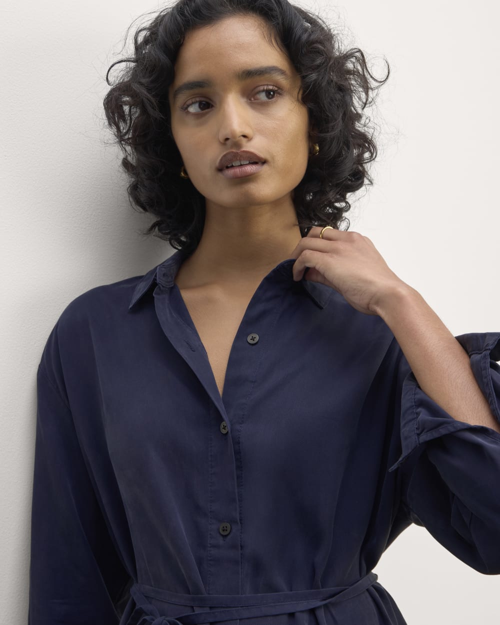 The Must-Have Shirtdress in Butterlite | Navy - Image 6