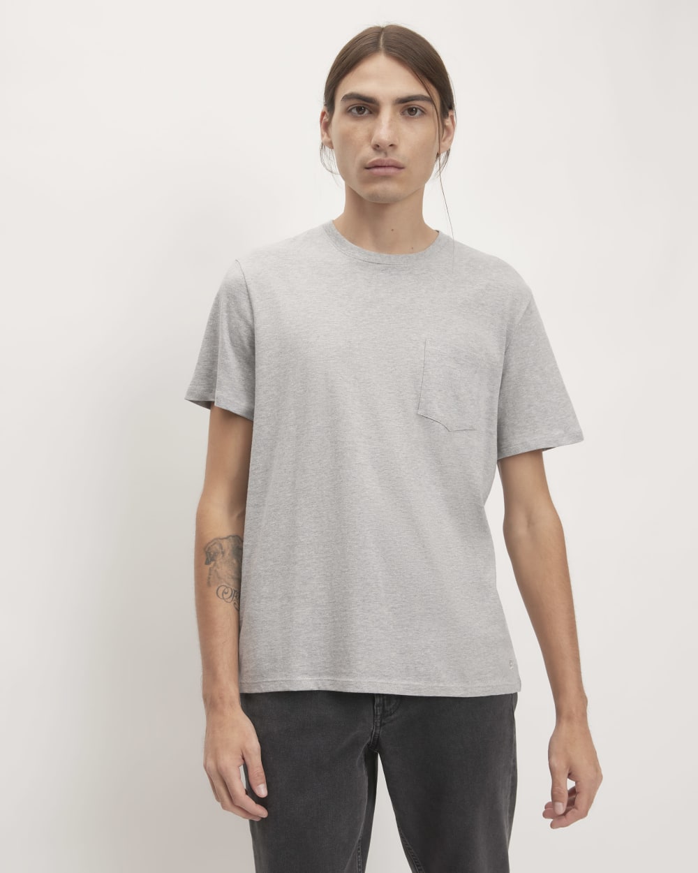 The Organic Cotton Pocket Tee | Heathered Grey