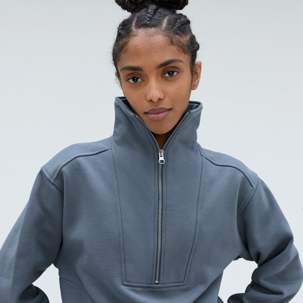 The Track Half-Zip | Faded Blue - Image 4