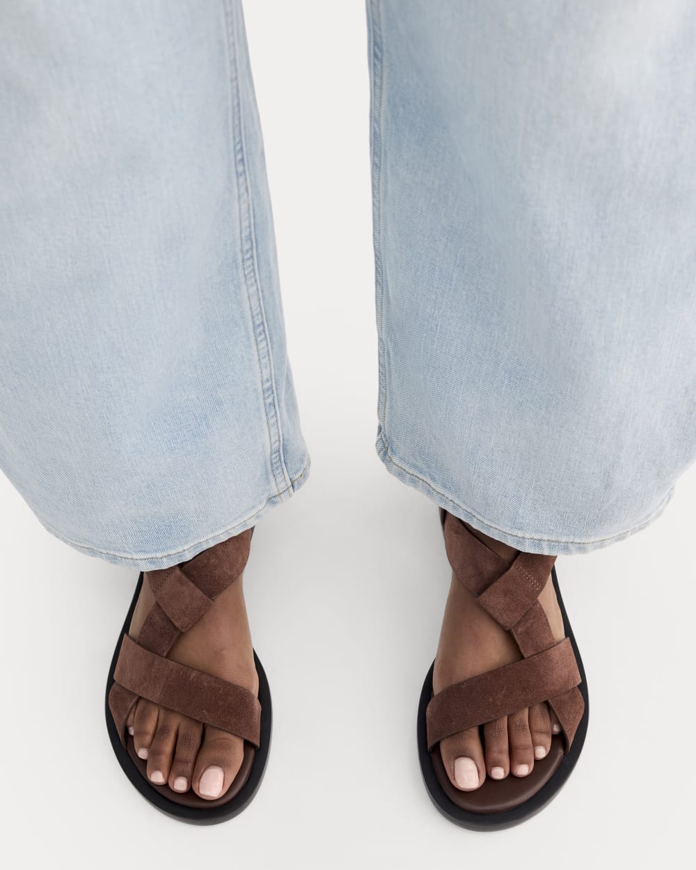 The City Strap Sandal | Burnt Umber Suede - Image 4