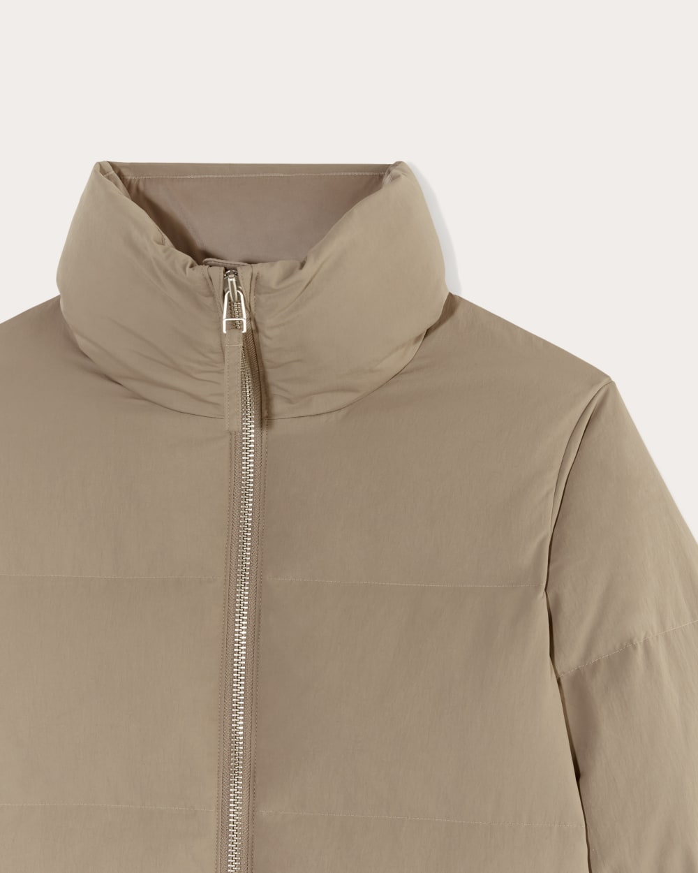 The Puffer Bomber | Taupe Grey - Image 8