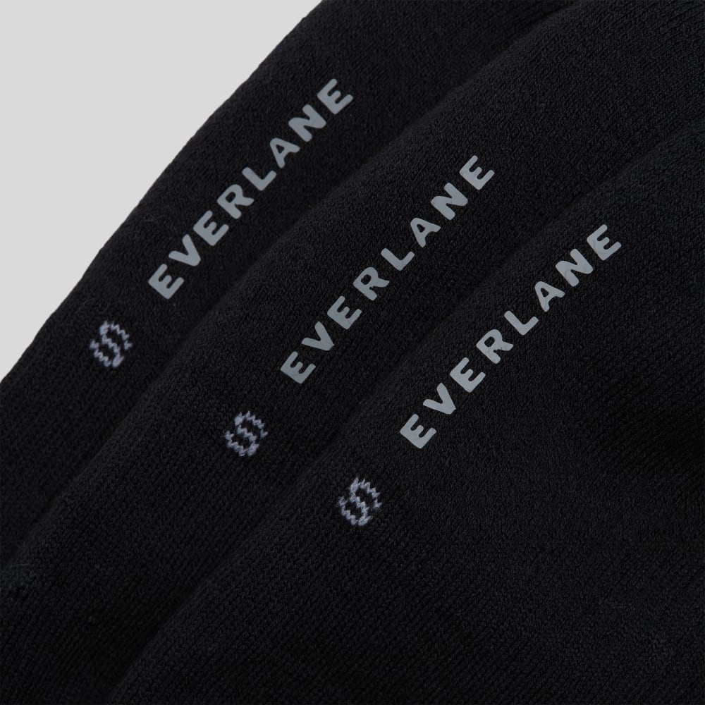 The Organic Cotton No-Show Sock 3-Pack | Black - Image 8