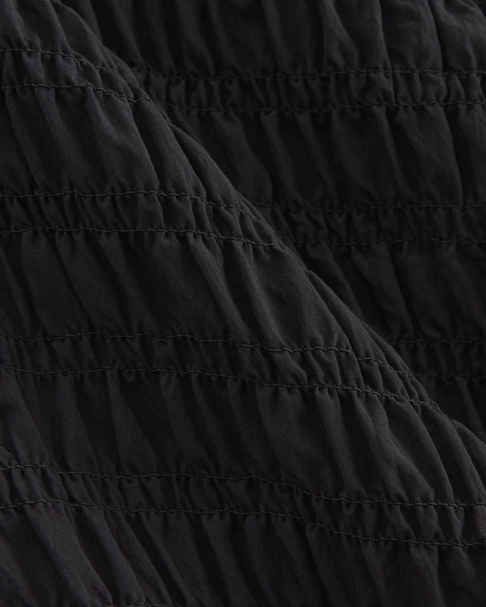 The Smocked Column Dress | Black - Image 5