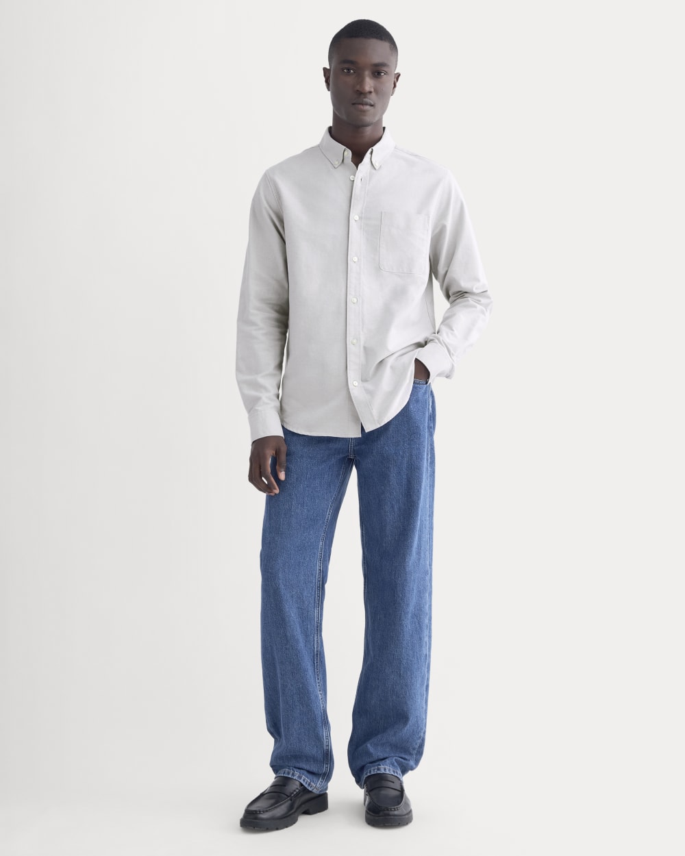 The Classic Oxford Shirt | Grey | Tall - Image 3