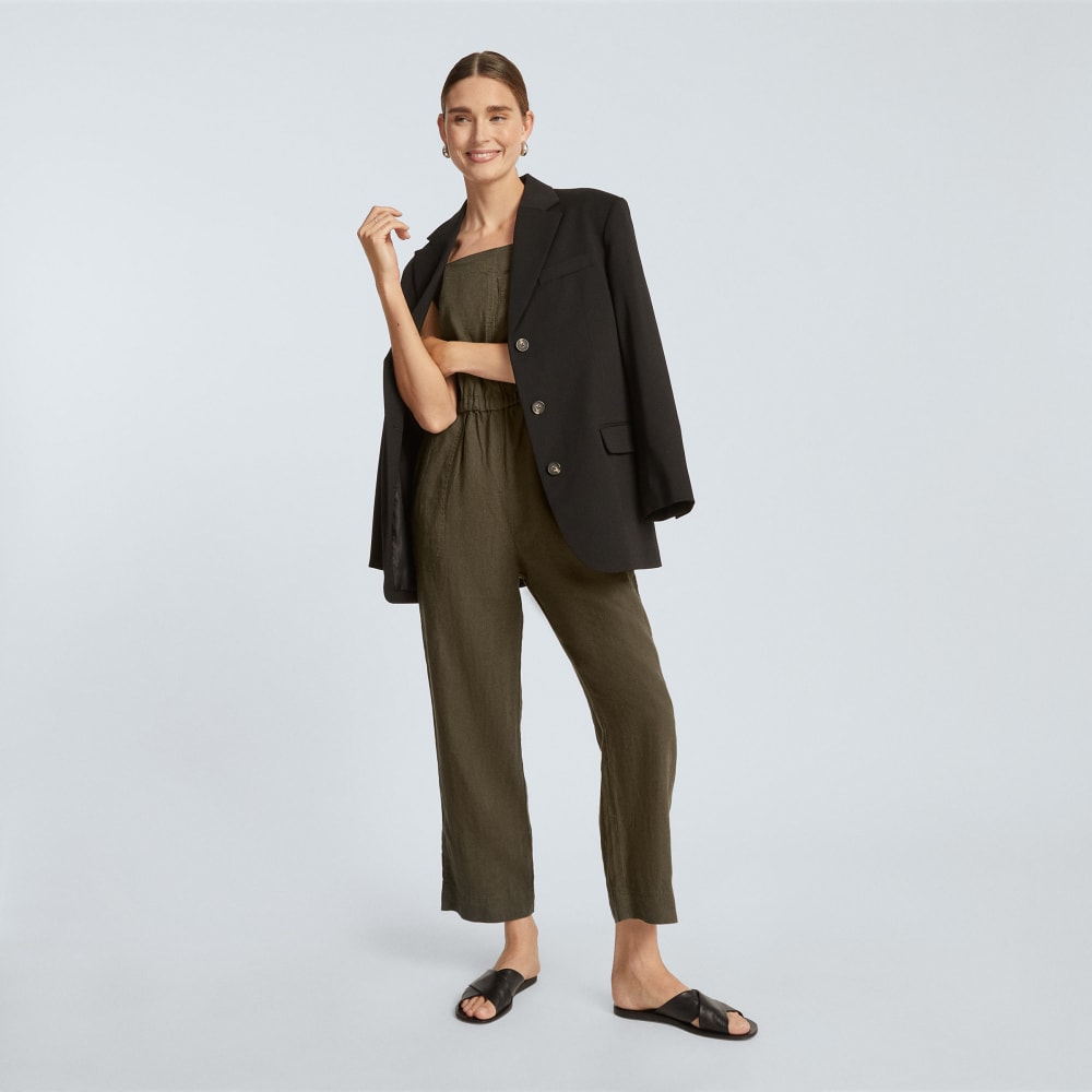 The Linen Shoestring Jumpsuit | Beech - Image 5