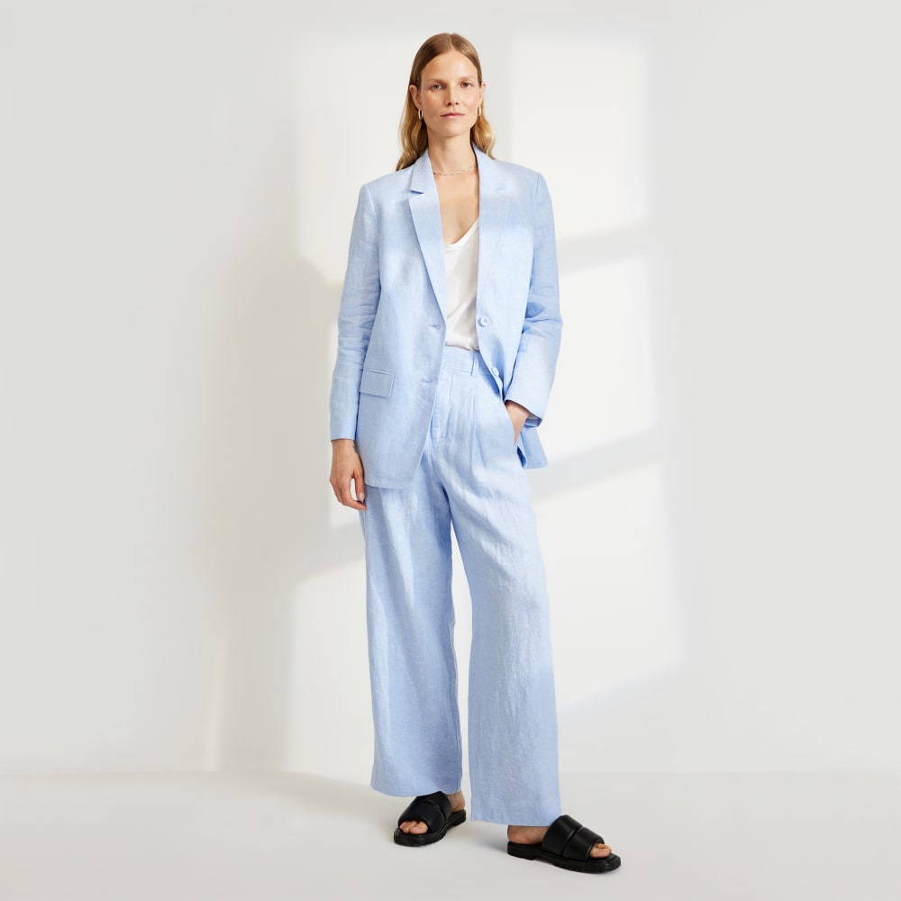 The Linen Way-High® Drape Pant | Light Blue - Image 6