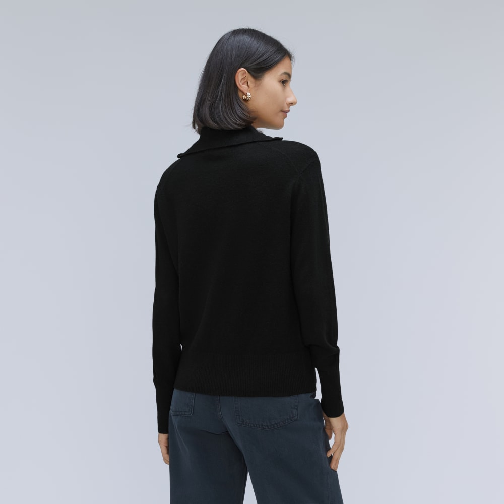 The Luxe Merino Half-Zip Sweater | Black - Image 3