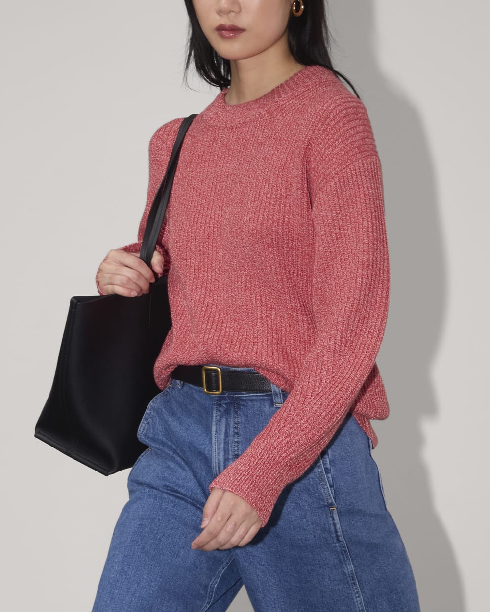 The Cocoon Crew in Everyday Cotton | Pink Peony / Classic Red - Image 3