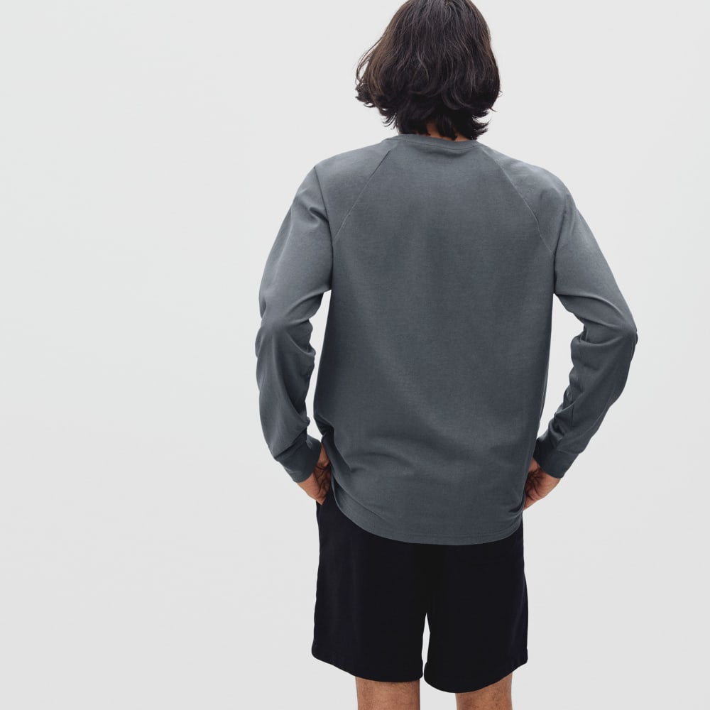 The Premium-Weight Long-Sleeve Crew | Uniform | Slate - Image 4