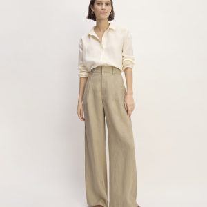 The Linen Way-High® Drape Pant  | Trench Coat Khaki