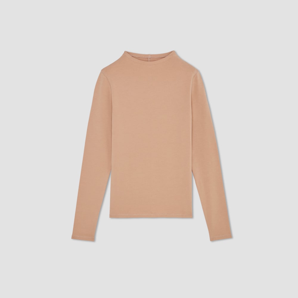 The Supima? Form Funnel Neck Tee | Blush Pink - Image 2