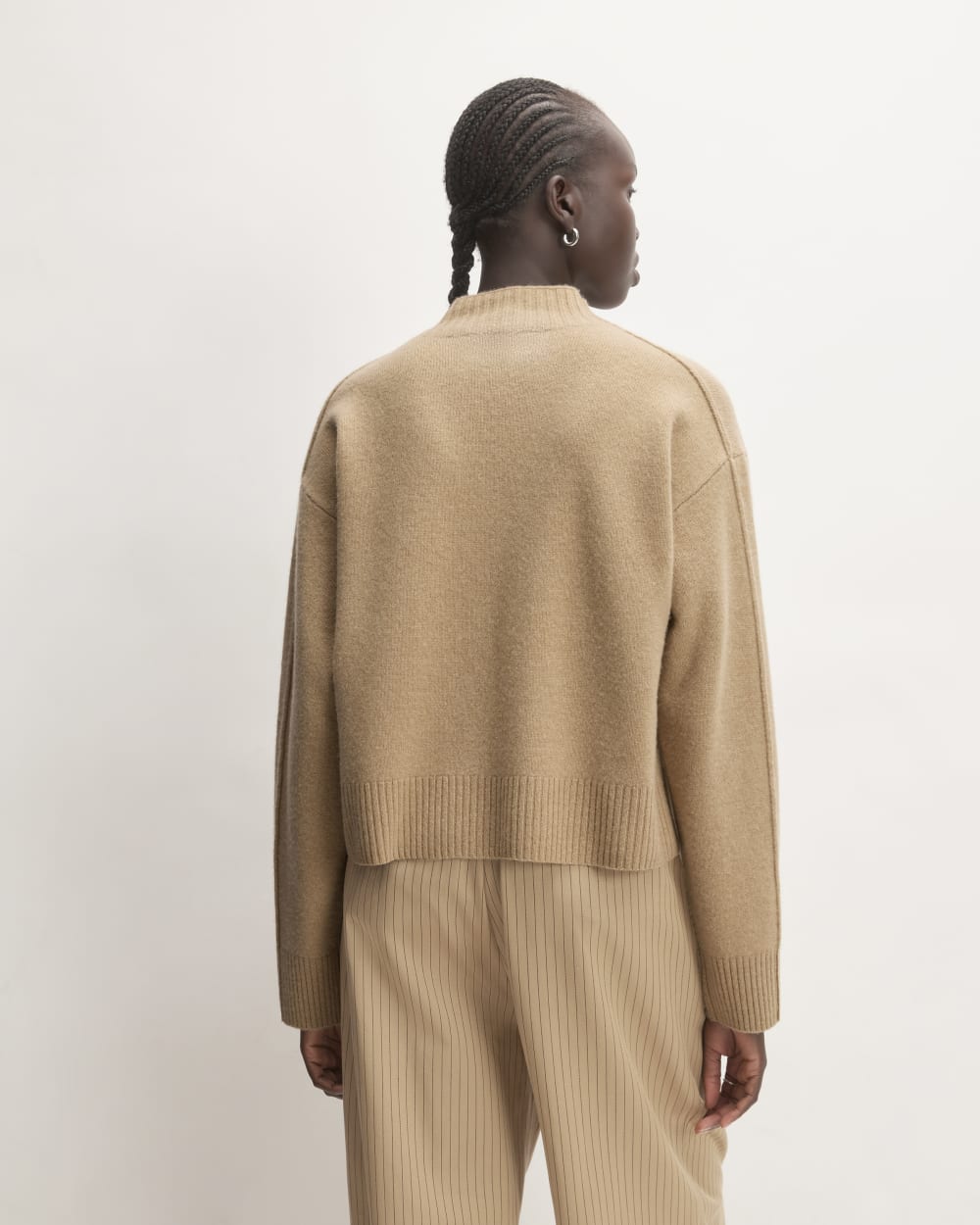 The Good Merino Wool Mockneck Sweater | Light Camel - Image 6