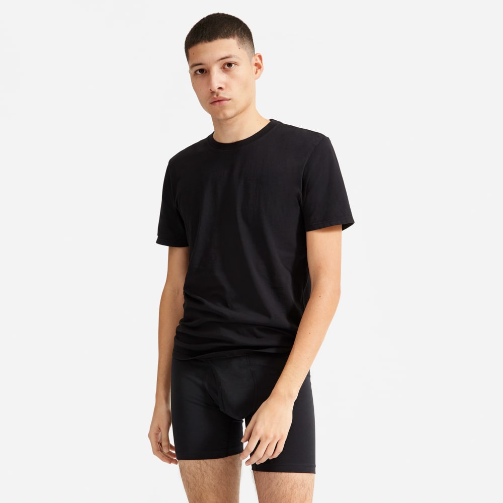 The Supima® Longer Boxer Brief | Uniform | Black - Image 2