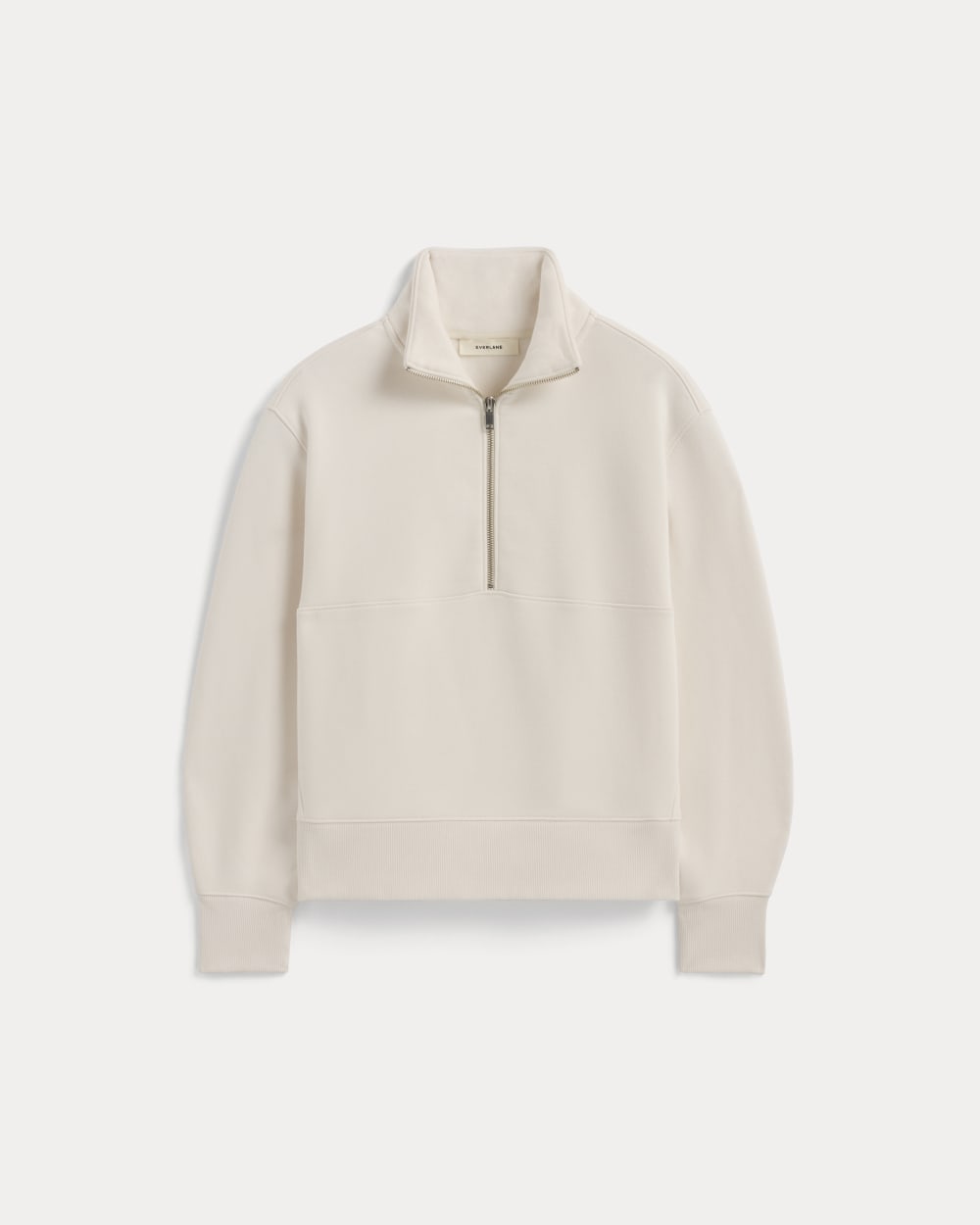 Luxe Fleece Half-Zip Sweatshirt | Bone - Image 2