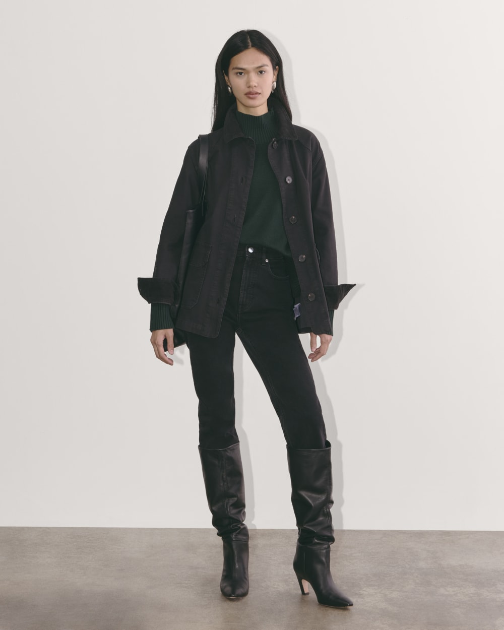 The Boxy Turtleneck in Everyday Cotton | Scarab - Image 5