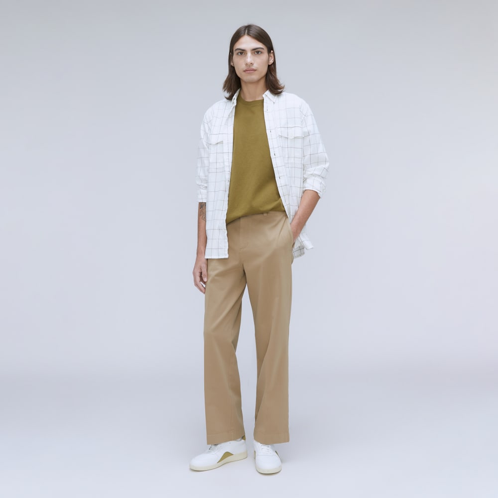 The Wide Leg Performance Chino | Ice - Image 4