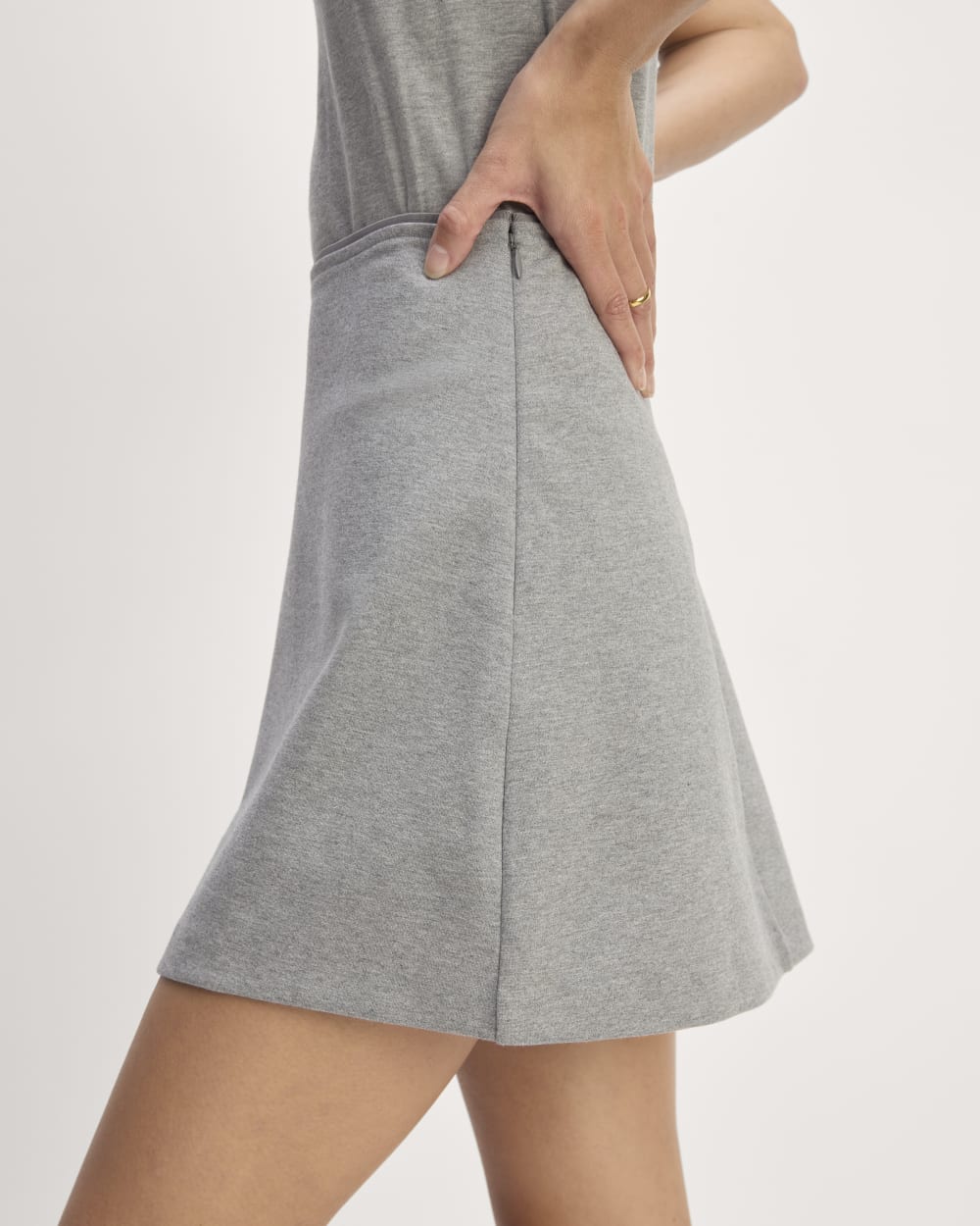 The Dream Mini Skirt | Mid Heather Grey - Image 5