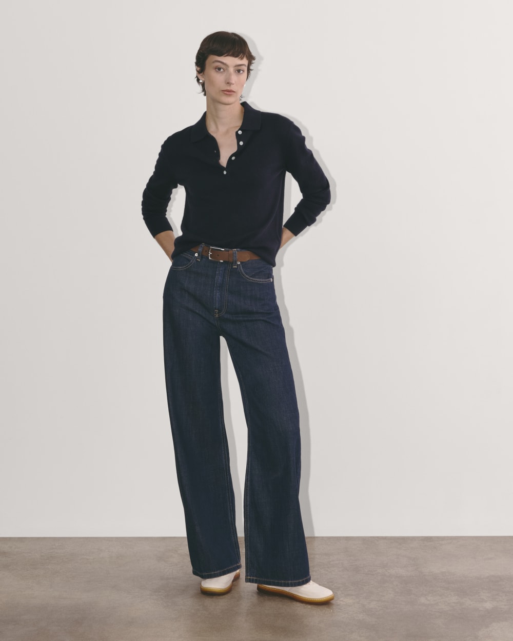 The Classic Polo in Cashmere | Navy - Image 2