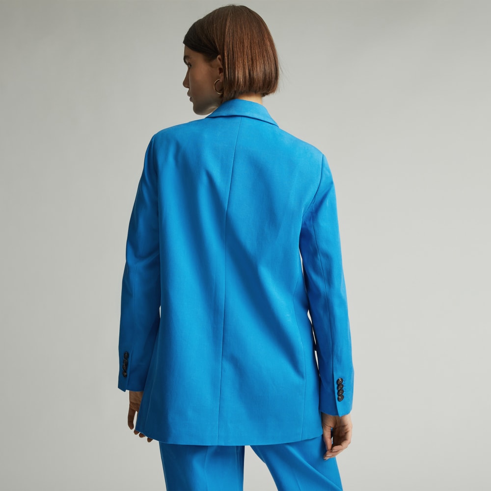 The Oversized Blazer in Buttersmooth | Brilliant Blue - Image 3