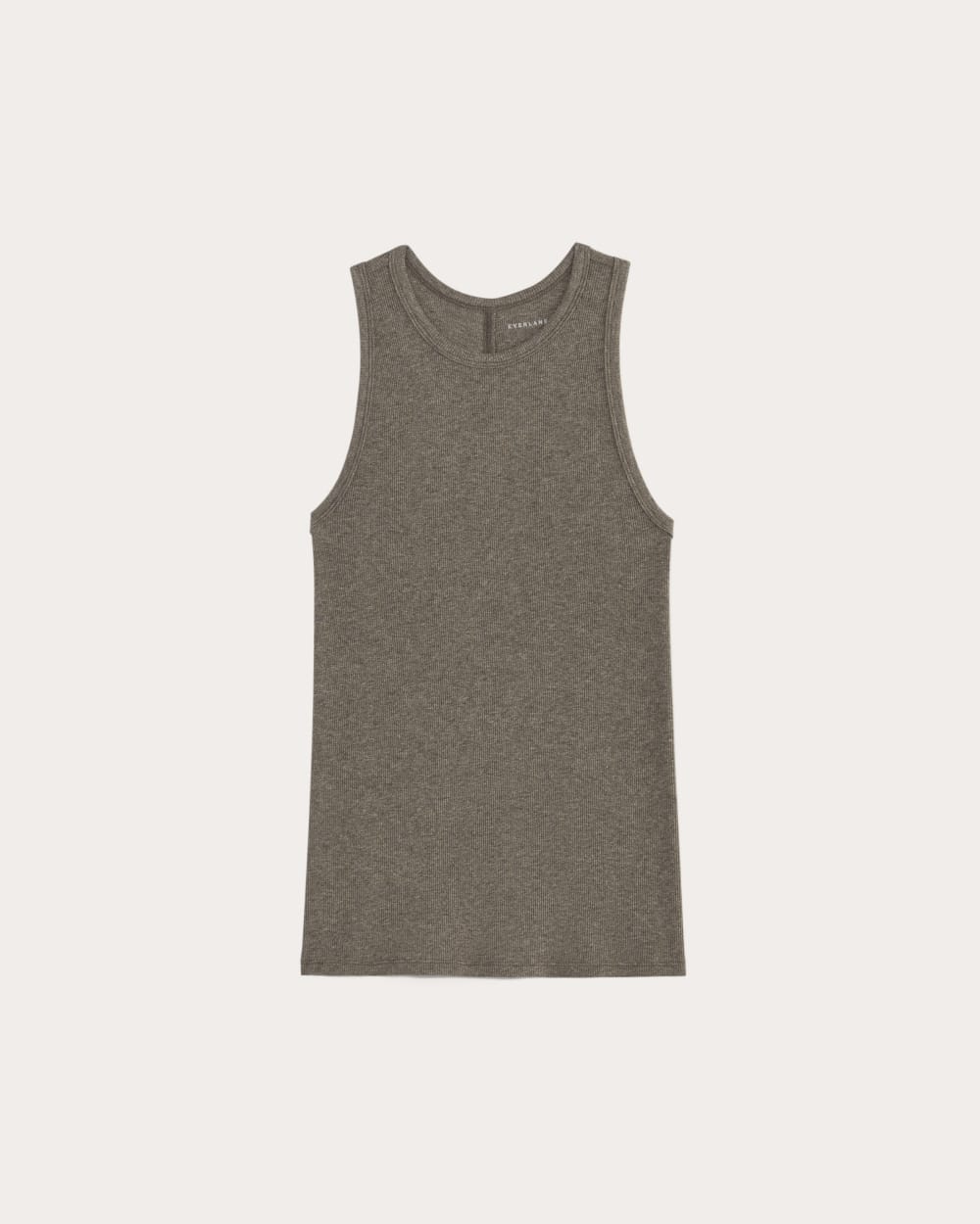 The Luxe Rib Racerback Tank | Heathered Fatigue - Image 2