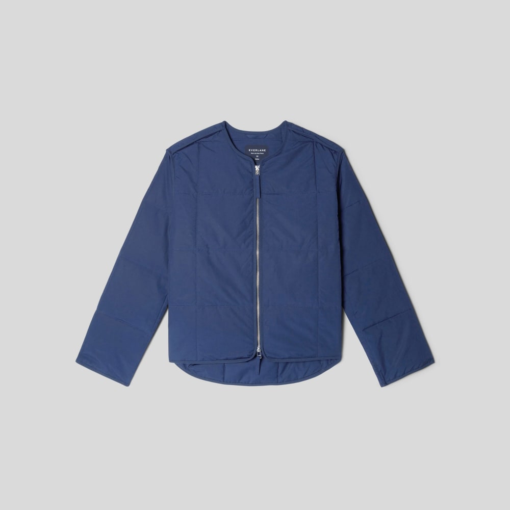 The Quilted Cotton Liner | Navy - Image 2