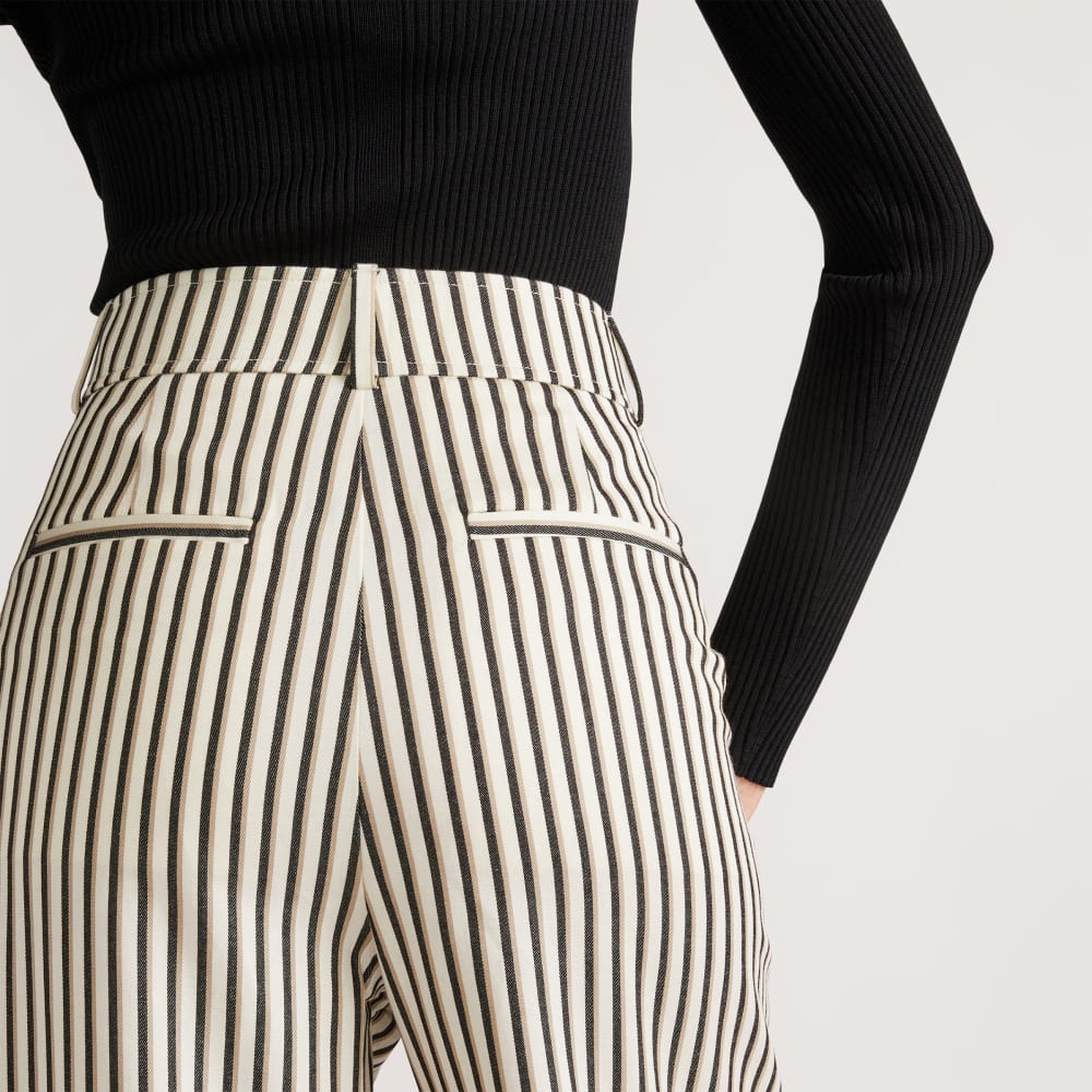 The Draper Pleated Pant in Buttersmooth | Ombre Stripe | 30 Inseam - Image 5