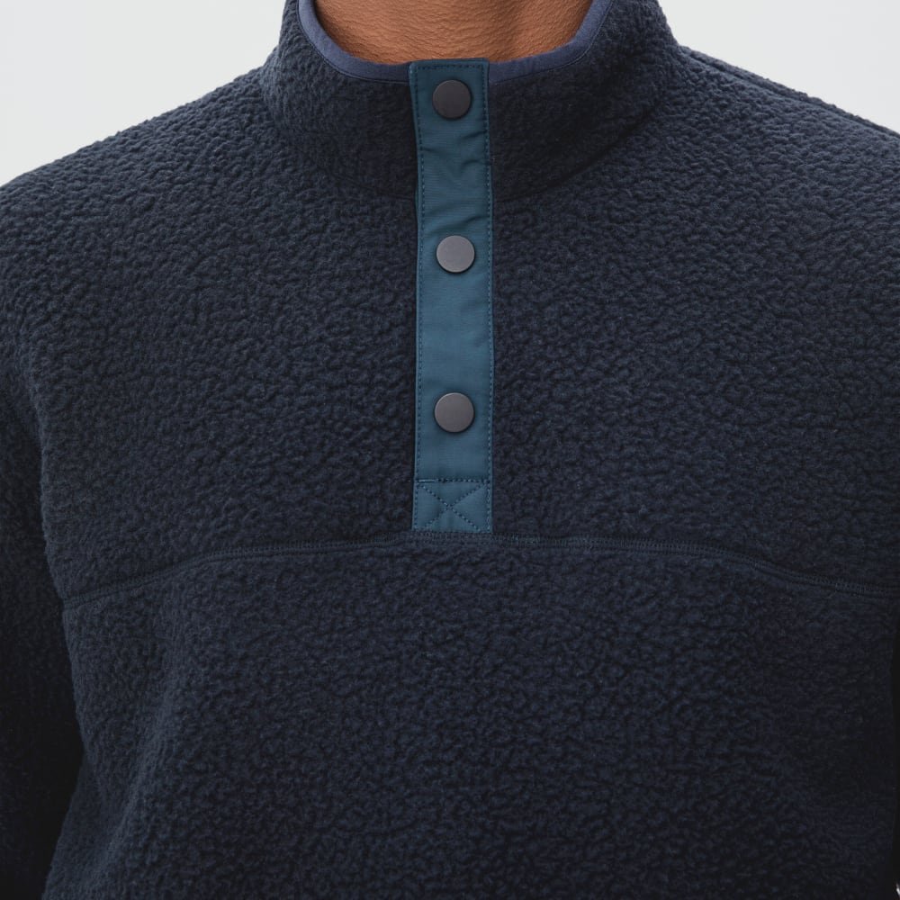 The ReNew Fleece Pullover | Navy - Image 3