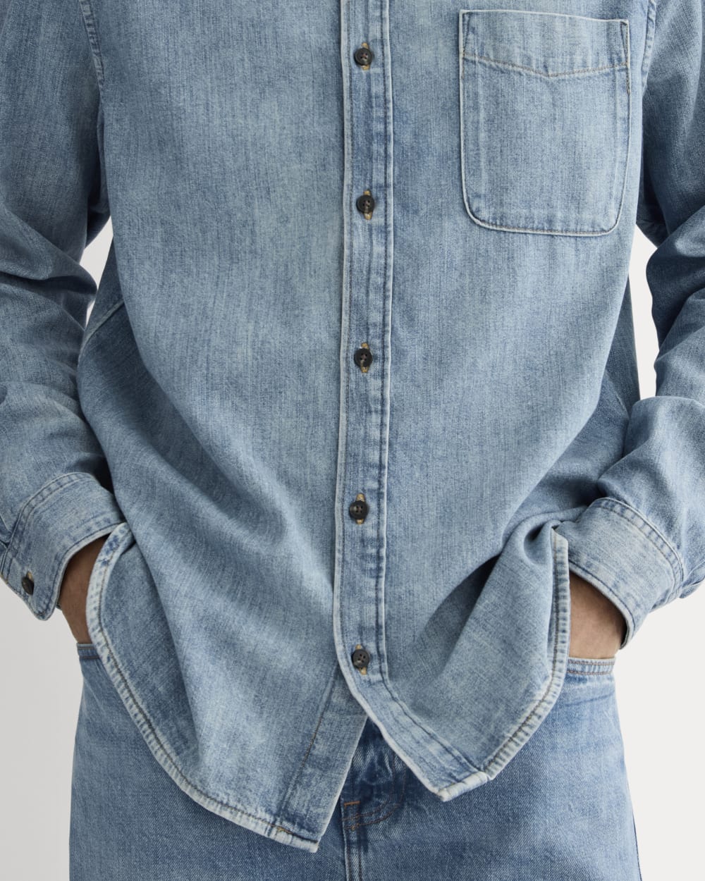 The Denim Shirt | Mid Indigo - Image 4