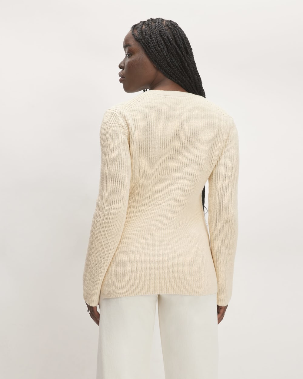 The Organic Cotton Slim Crew Sweater | Canvas - Image 6