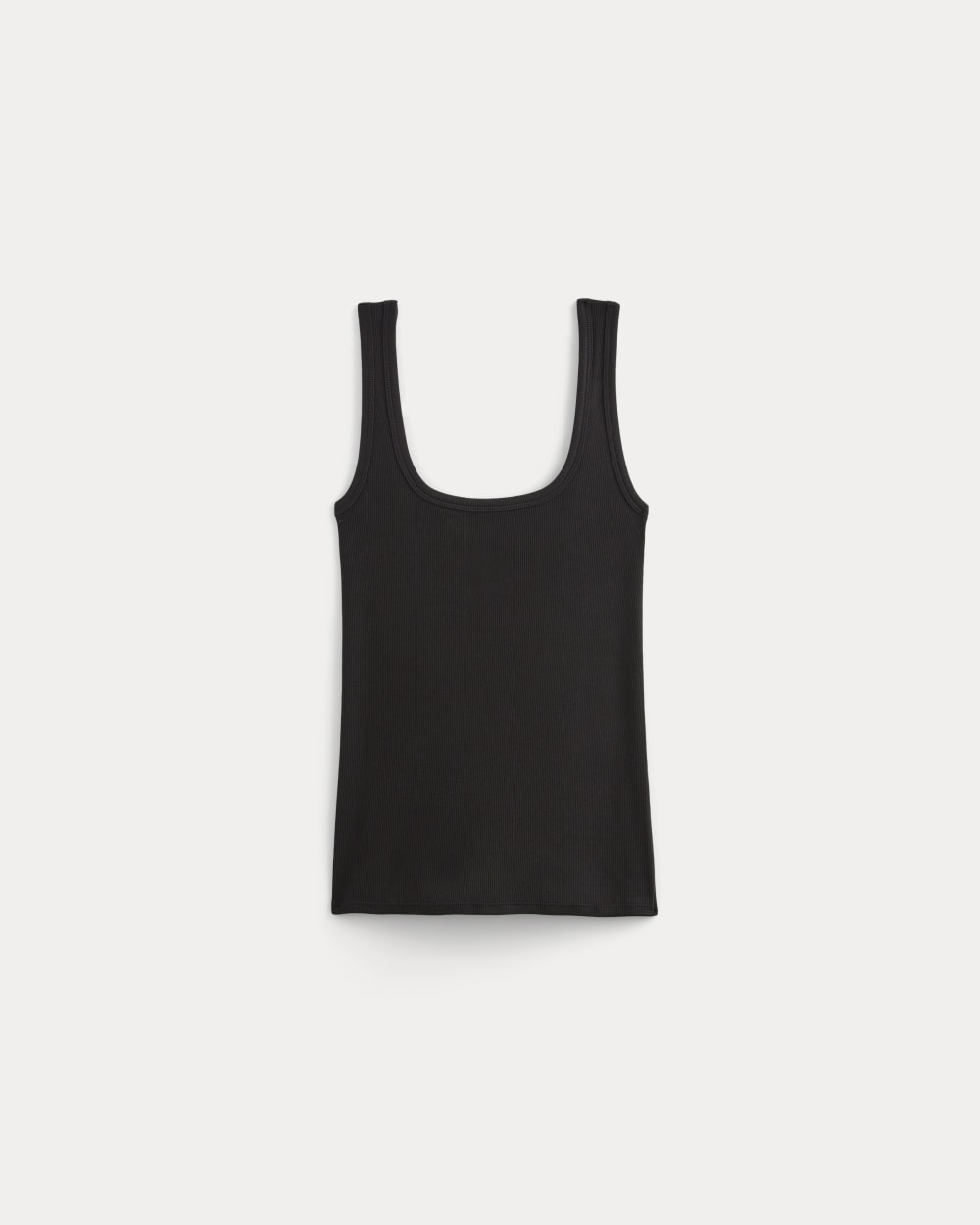 The Luxe Rib?Square-Neck Tank | Black - Image 2
