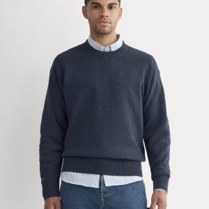 Luxe Merino Double-Knit Sweater | Indigo