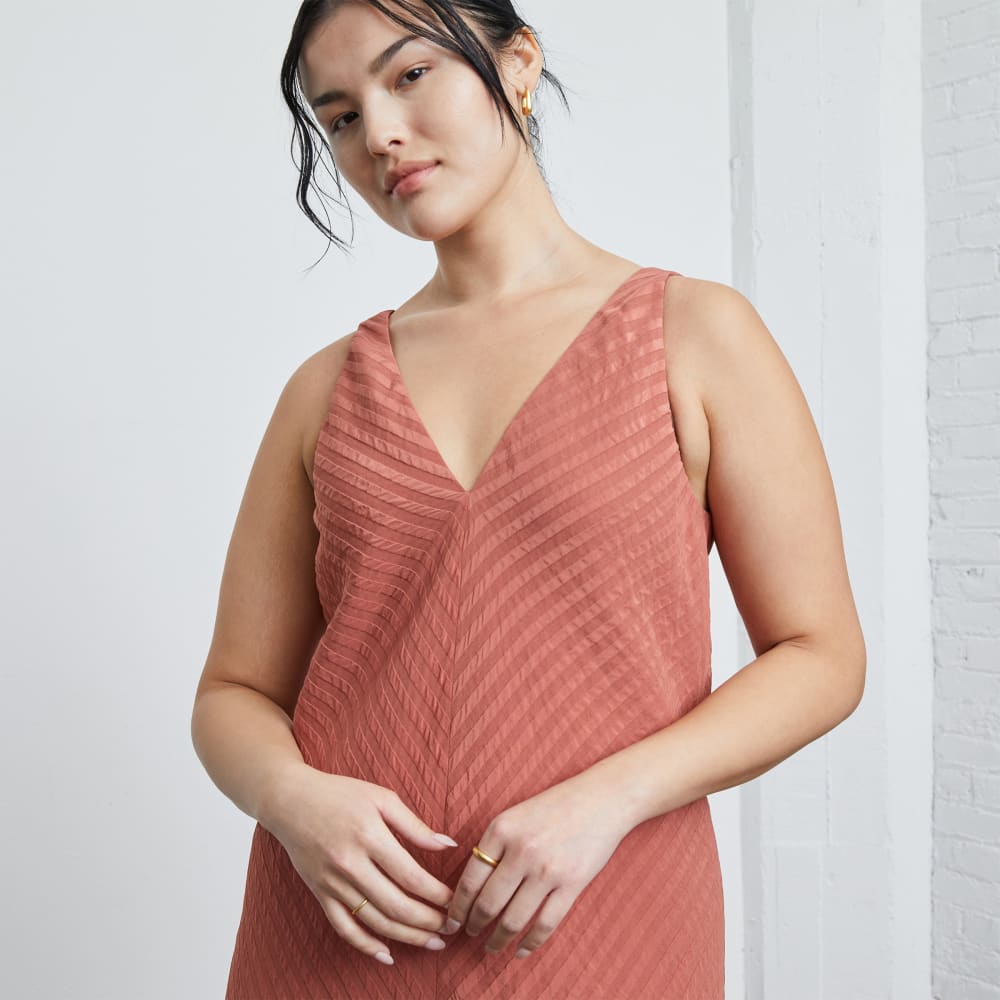 The City Stripe Midi Dress | Redwood - Image 4